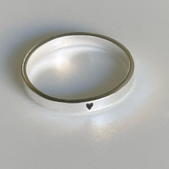 Sterling Silver Stacking Heart Ring - Picture 4 of 12